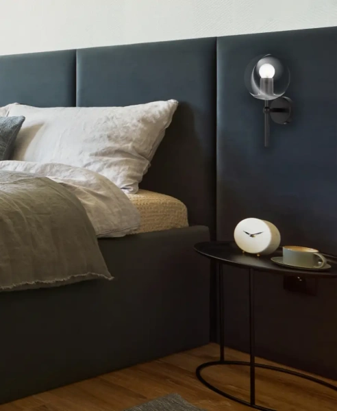 Wall light ETERNA 1 E27 H30 IP44 BKCL